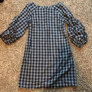 Maternity Fall Dress Ruffled Puff Sleeves